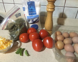 Foto del paso 1 de la receta: Huevos (duros) con tomate (pera) gratinados. ¡Pedazo cena!