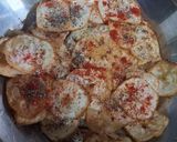 A picture of step 5 of Raw banana masala chips.