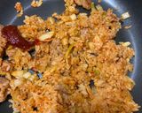 รูปขั้นตอนการทำที่ 4 ของ ข้าวผัดกิมจิ 🍳