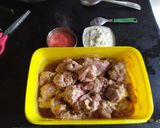 A picture of step 1 of Chicken Changezi.