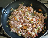 Foto del paso 3 de la receta: Calabacín redondo relleno de carne y verduras