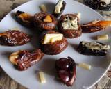 Stuffed figs and dates with cheese / nuts