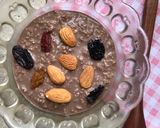 Hình bước làm 3 của món #Eatclean: Yến mạch sữa macca hạnh nhân nho khô