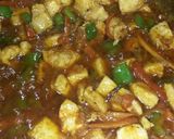 A picture of step 2 of Spicey macroni.