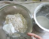 A picture of step 2 of Vrat ki poori.