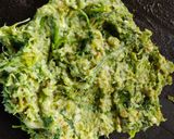 A picture of step 3 of Green Chilies Thecha.