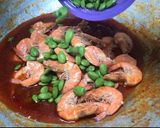 Gambar langkah 4 resipi Sambal Udang Petai.