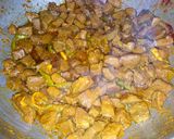 A picture of step 5 of Beef tikka liver.
