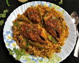 A picture of step 12 of Ilish Macher Biryani (Hilsa Fish Biryani - Bengali style).