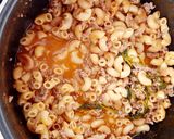 A picture of step 2 of Elbow Pasta Soup with Ground Beef.