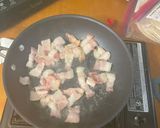 A picture of step 1 of Pork Beans.