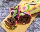 Batik Roll Cake Kukus langkah memasak 7 foto