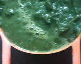 A picture of step 3 of Spinach poori or palak poori from the state of Madhya Pradesh.