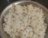 A picture of step 3 of Jeera rice.