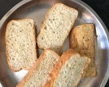 A picture of step 3 of Masala bread.