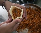 A picture of step 7 of Marwadi Moong Dal Kachori.