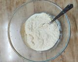 A picture of step 3 of Moong Dal Halwa.