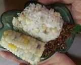 Hình bước làm 3 của món Xôi bắp muối sả