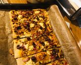 Φωτογραφία βήματος 5 της συνταγής Flammkuchen Tarte Flambe λέγεται στη Γερμανία και Γαλλία ! Με τυρί κρέμα, μπέικον, λιαστή ντομάτα