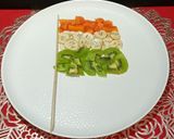A picture of step 3 of Tricolour Fruits Chaat.