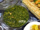 سبانخ ورز مع الدجاج