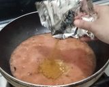 A picture of step 3 of Aloo Matar.