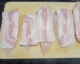 Foto del paso 1 de la receta: Rollitos de pollo con bacon