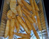 A picture of step 6 of Spicy potato wedges.