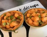 Une image de l'étape 7 de Paniers de melon à la pancetta Corse grillée et tomate Tiverta.