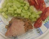Foto del paso 1 de la receta: Ensalada de Lechuga, Pepino, Pollo y Huevo