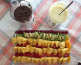 Foto del paso 4 de la receta: Postre: fondue de chocolates con piña natural y otra fruta fresca