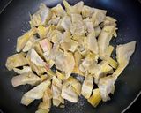 Foto del paso 1 de la receta: Bacalao a la miel sobre cama de alcachofas