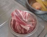 Foto langkah ke 1 dari resep Spaghetti Carbonara Beef Belly | Tanpa Cooking Cream.