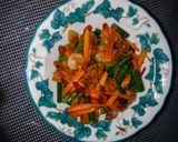 Foto langkah ke 2 dari resep Tumis udang kacang.