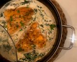 صورة لخطوة 10 من وصفة سالمون مشوي بالكريمة و السبانخ - Roasted Salmon with Cream and Spinach 🌟