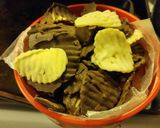 A picture of step 9 of Chocolate covered chips.