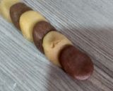 A picture of step 4 of Marble Cookies.
