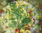 A picture of step 2 of Sweet corn bhel Chaat.