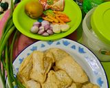 Foto langkah ke 2 dari resep Tahu Tumis Bunga Bawang.
