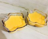 A picture of step 2 of Caremal custard pudding.