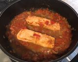 Une image de l'étape 11 de Pavés de saumon aux tomates, oignon de roscoff et jus citronné.