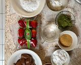 รูปขั้นตอนการทำที่ 1 ของ มัจฉะไดฟุกุ ไส้สตอเบอรี่เคลือบนูเทลล่าMatcha Daifuku Strawberry Nutella_มือสมัครเล่น :)
