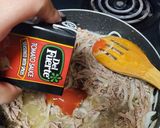 A picture of step 4 of Cuban Ropa Vieja.