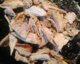A picture of step 8 of Leftover Roasted Pork on Cuban Bread.