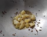 A picture of step 6 of Chena and Raw Banana Kofta curry.