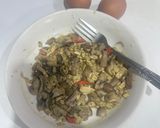 Foto langkah ke 1 dari resep Telur Dadar Tempe Jamur.