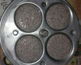 A picture of step 2 of Ragi Idli cum dahi bhalla.