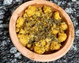 A picture of step 2 of Kadai cauliflower.