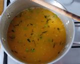A picture of step 8 of Aromatic Pea & Mint Soup.