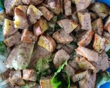Foto langkah ke 4 dari resep Simple Salad Saus Wijen (No-Meat).
